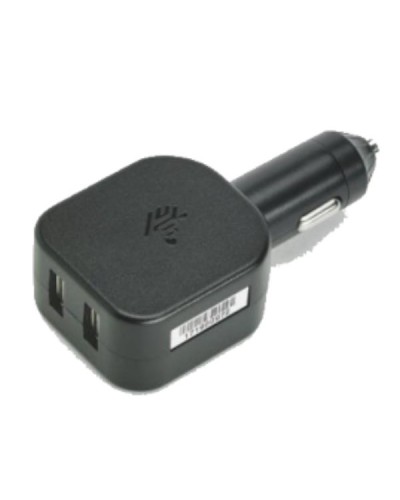 CARICABATTERIE DA AUTO CON 2 PORTE USB PER STAMPANTI E TERMINALI ZEBRA