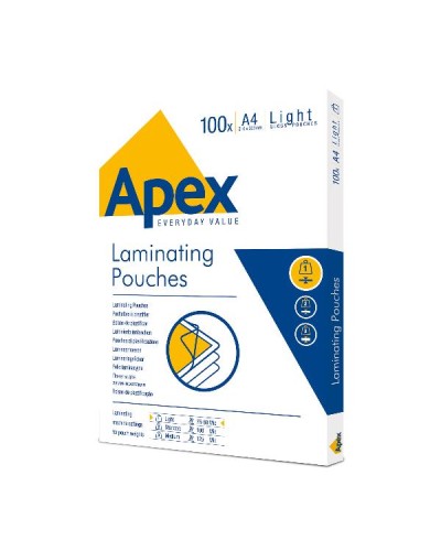 APEX Pouches per plastificazione A4 lucida 80 micron