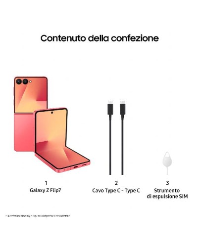 GALAXY Z FLIP7 12+256GB CORALRED