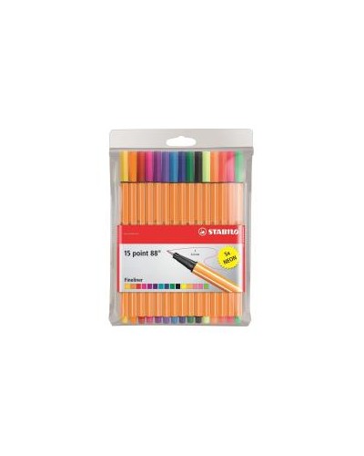 AST15 FINELINER POINT 88  COL ASS