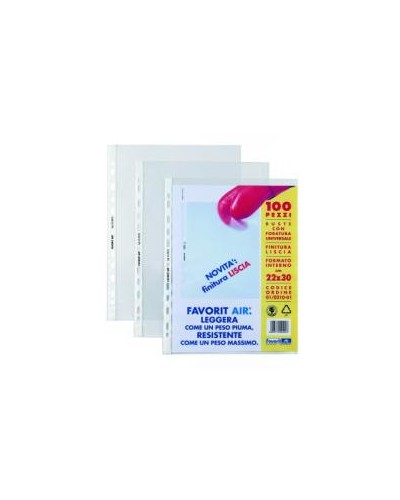 Buste Favorit Air Liscia 22x30cm A4, conf. 100 pz