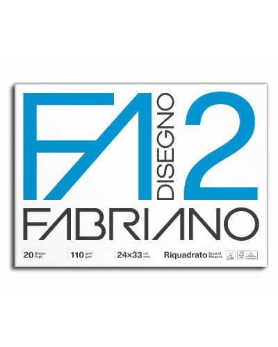 ALBUM DISEGNO FABRIANO F2 LISCIO RIQ. COLLATO 24x33cm
