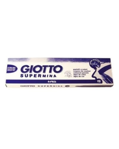 GIOTTO Matita colorata Supermina ARANCIO FLUO – 12 pezzi