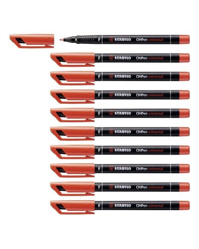 CF10 STABILO OHPEN FINE ROSSO