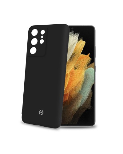 CROMO - Cover in morbido TPU con finitura soft touch colore nero compatibile con Samsung Galaxy S21 Ultra 5G/ Galaxy S21 Ultra 