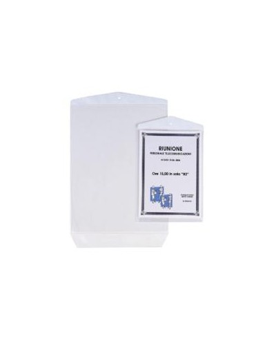 Buste trasparenti appendicartello A5, 10 pz