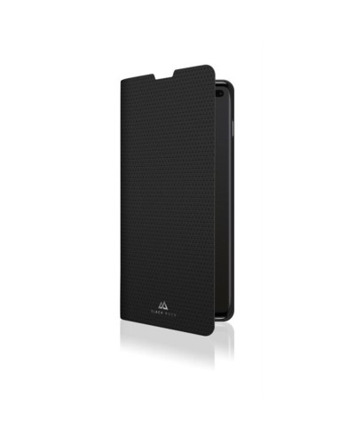 BOOKLET - Custodia a libro in pelle sintetica colore nero, funzione stand slot per carte e chiusura magnetica compatibile con S