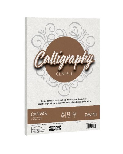 CALLIGRAPHY canvas Favini 200g/m2 - Bianco - 50 fogli