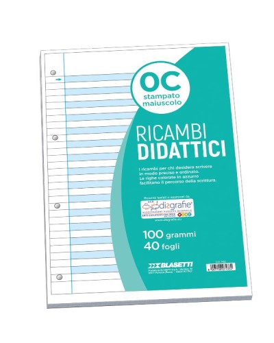 RICAMBI DIDATTICI A4 0C 40FF 100GR
