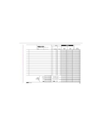 CF10BLOCCO PRIMA NOTA CASSA 50X2RIC