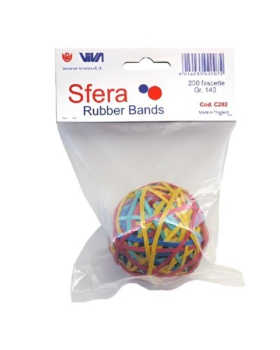 SFERA DI ELASTICI ASSORTITI DA 200 PZ