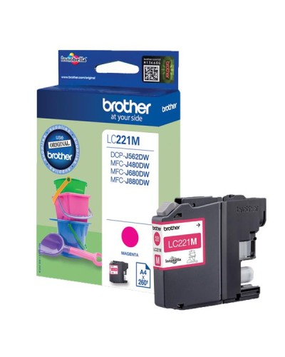 Cartuccia inchiostro Magenta Brother LC221M
