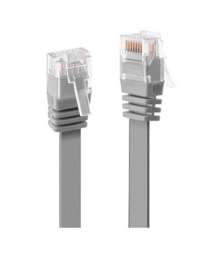 Cavo di Rete Cat.6 U/UTP Flat Grigio, 5m
