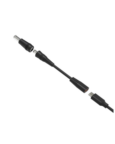 TIPSADAPTERS7 - Set adattatori per la ricarica dei laptop, porta USB-C femmina, 7 adattatori con prese differenti