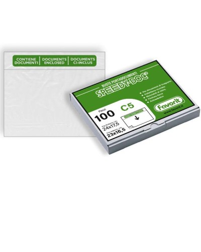 CF100 BUSTE ADESIVE SPEEDY DOC C5