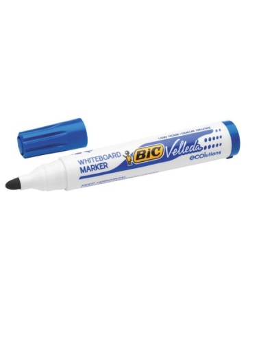 Rotulador bic velleda para pizarra azul punta redonda 1,3 mm