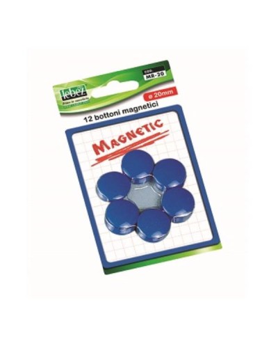 CF12 BOTTONI MAGN.BLU 20 MM BLIST.