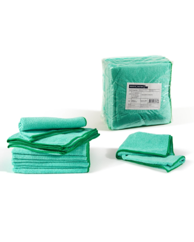 PANNO MICROFIBRA VERDE 40X40 CONF.10
