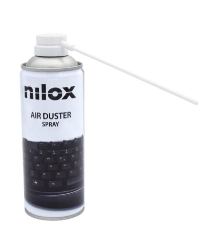 NILOX TECH - Bomboletta Aria Compressa ideale per rimuovere polvere, non lascia residui o tracce, fornito di cannuccia per indi