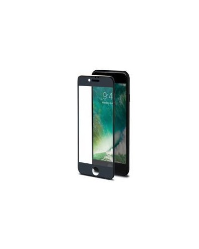 3DGLASS - Vetro 9H con bordo colorato nero per schermo curvo compatibile con Apple iPhone 8/ iPhone 7/ iPhone 6s/ iPhone 6