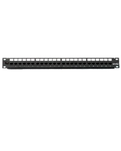 PANNELLO 1U PER 24 RJ45U NERO