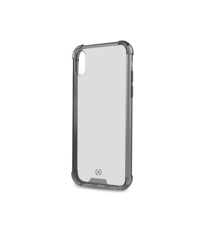 ARMOR - Cover rigida trasparenti nero con bordi corrazzati e angoli rinforzati compatibile con Apple iPhone Xs Max