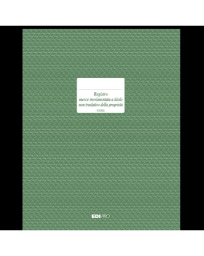 Registro Merce Movimentata CF2 23 pagine 31x24,5