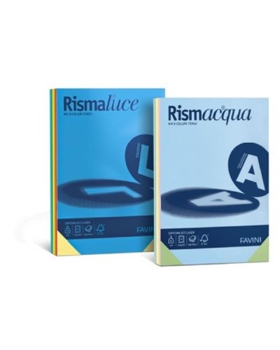 RISMACQUA mix – A3 - 5 Colori Tenui - 90g/m2 - 300fogli