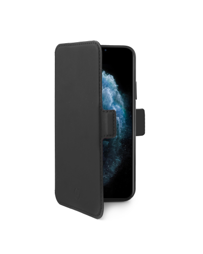 PRESTIGEM - Custodia ad agenda ultrasottile con finitura morbida con effetto opaco colore nero compatibile con Apple iPhone 11 