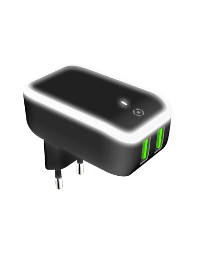 TC2USBLED - 12W 2 USB-A Wall Charger with Night Light [TURBO]