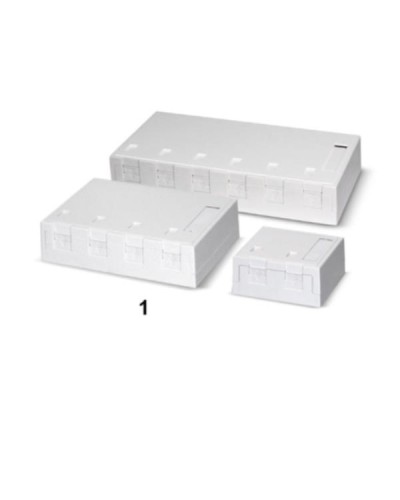 SCATOLA KEYSTONE 6 PRESE BIANCA