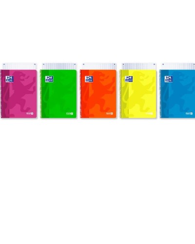 Favorit Quaderno Maxi Spirale A4 4M 120 Pagine Colori Fluo