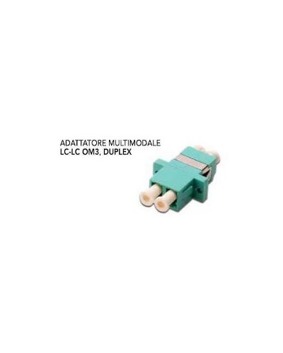 ADATTATORE LC DUPLEX MM AQUA