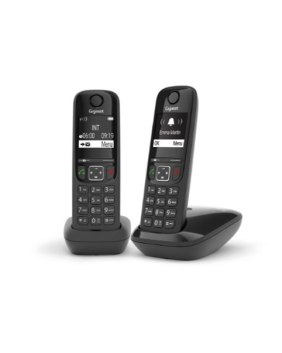 CORDLESS AS690 A DUO NERO - CON SEGRETERIA