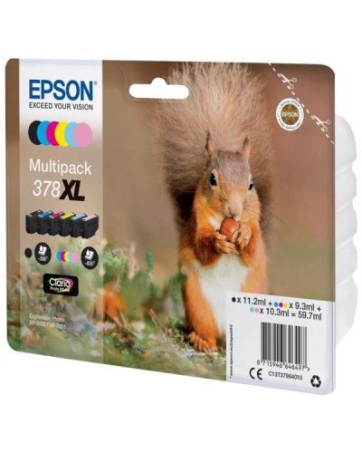 Cartucce Scoiattolo 378XL Multipack 6 Colori Alta Capacità