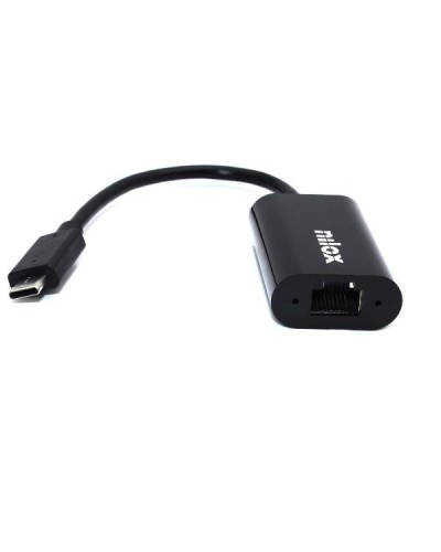 NILOX TECH - Adattatore con connettore USB-C 3.2 a connettore RJ45, maschio a femmina, supporta USB-C 3.1 e USB- 3.2 Gen 1, sup