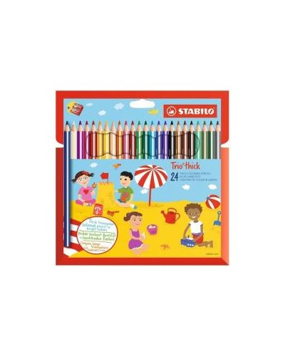 AST24 STABILO TRIO MAXI 24 COLORI