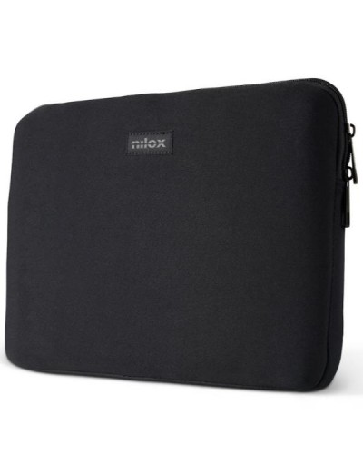 NILOX TECH - Custodia sleeve per Laptop fino a 14.1", cerniera in metallo, interni anti graffio, interni rinforzati