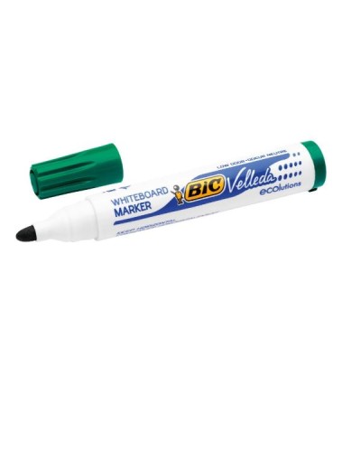 Rotulador bic velleda para pizarra verde punta redonda 1,3 mm