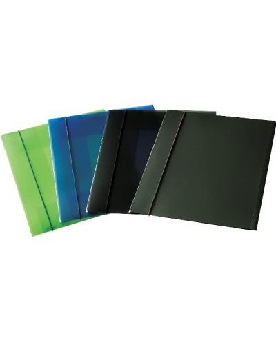 CARTELLA 3 LEMBI C/ELAST TRASP BLU