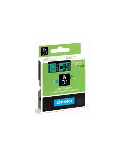 Nastri standard D1 12mmx7m nero/verde