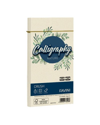CALLIGRAPHY Nature Crush - Alga - 11x22 cm - 90g/m2 – 25 buste