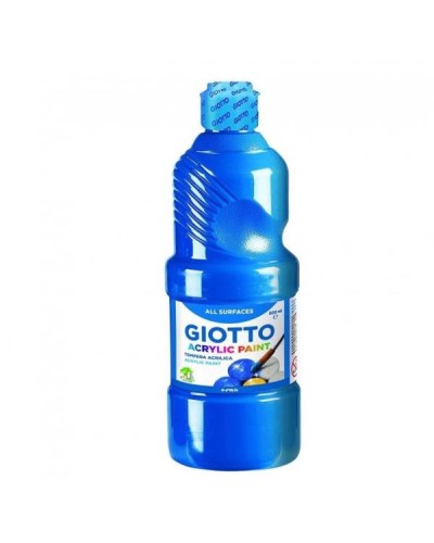 FLACONE 500ML TEMERA ACRILICA CIANO