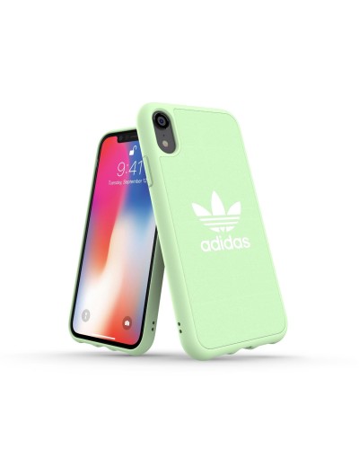 ADIDAS ORIGINALS - Cover ADICOLOR in TPU+Poliuretano colore verde salvia con bordi rialzati compatibile con Apple iPhone Xs Max