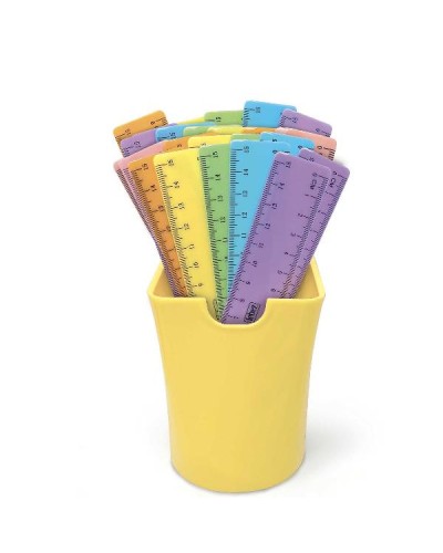 BARATTOLO 36PZ RIGHELLI 15CM PASTEL