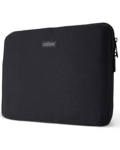 NILOX TECH - Custodia sleeve per Laptop fino a 15.6", cerniera in metallo, interni anti graffio, interni rinforzati