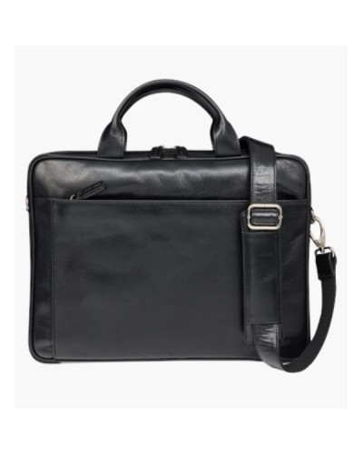 Amalienborg 15" Borsa in pelle - Nero
