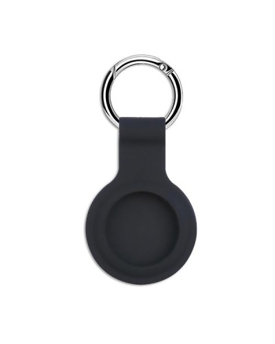 AIRCASETAG - Custodia in silicone morbida con gancio in metallo compatibile con Airtag 1a Gen/2a Gen
