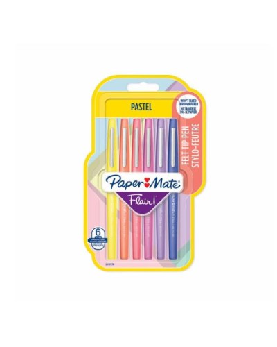 AST6 PENNE FLAIR PASTEL COL ASS