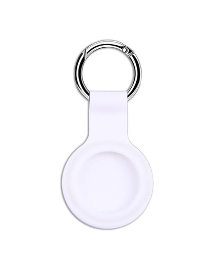 AIRCASETAG - Custodia in silicone morbida con gancio in metallo compatibile con Airtag 1a Gen/2a Gen